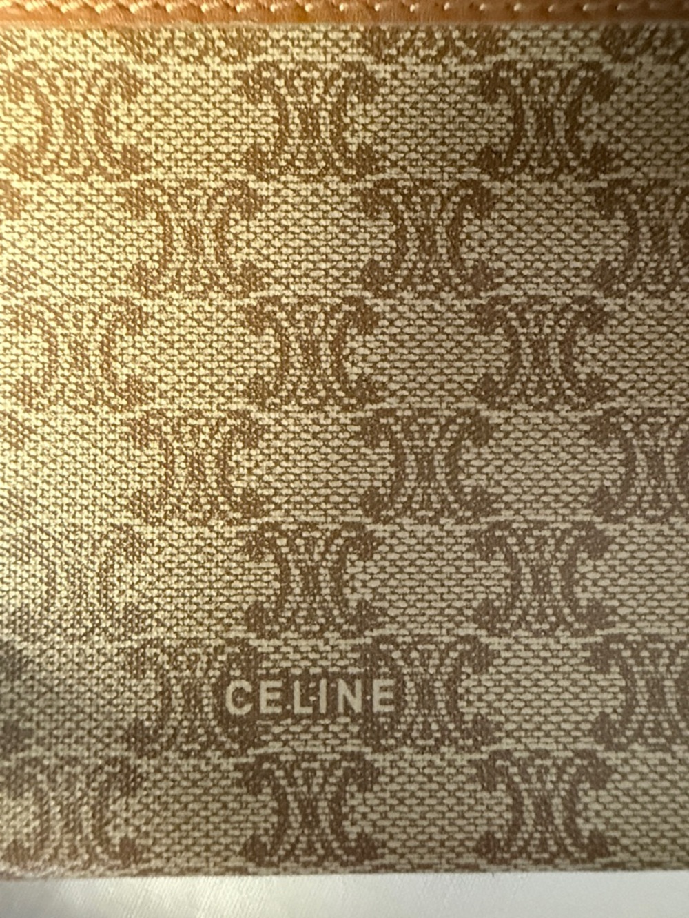 CELINE Macadam Canvas Long Bifold Wallet Beige Italy - Picture 9 of 9